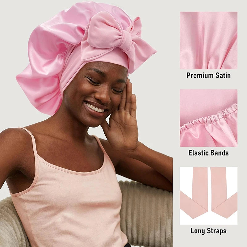 Satin Sleeping Hat